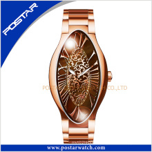 Good Quality Unique Design Fashion Luxury Oval-Shaped Watch for Woman